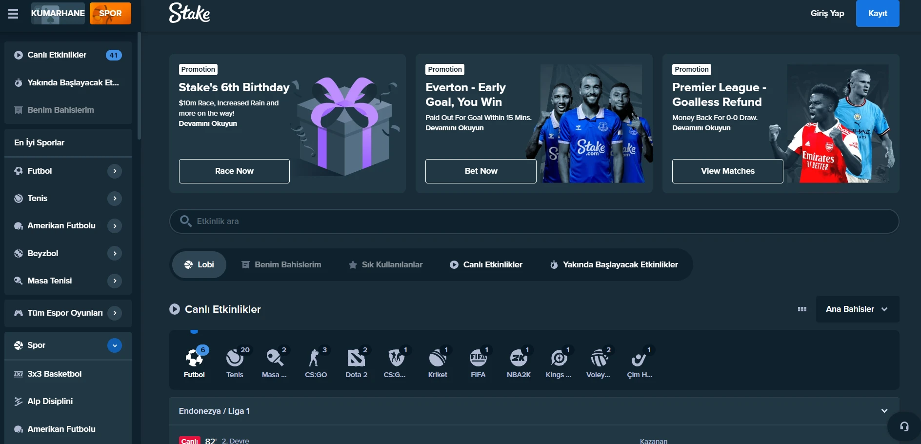 Stake Casino Screenshot