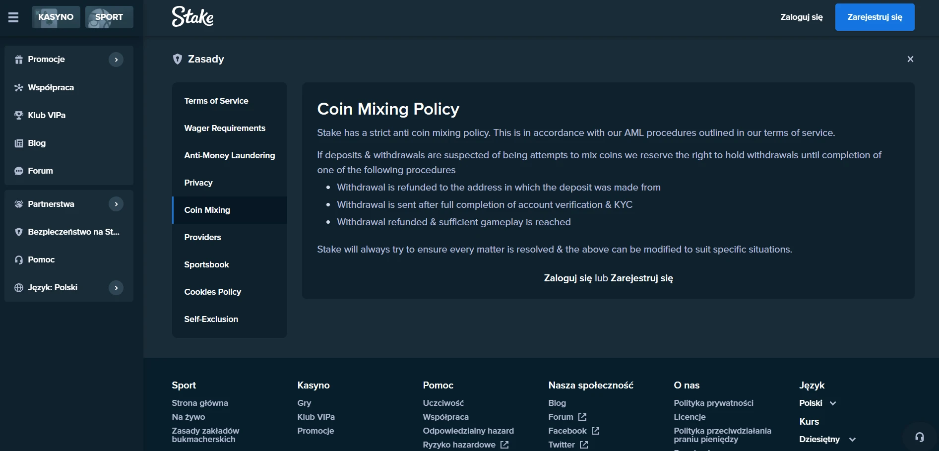 Stake Casino Screenshot