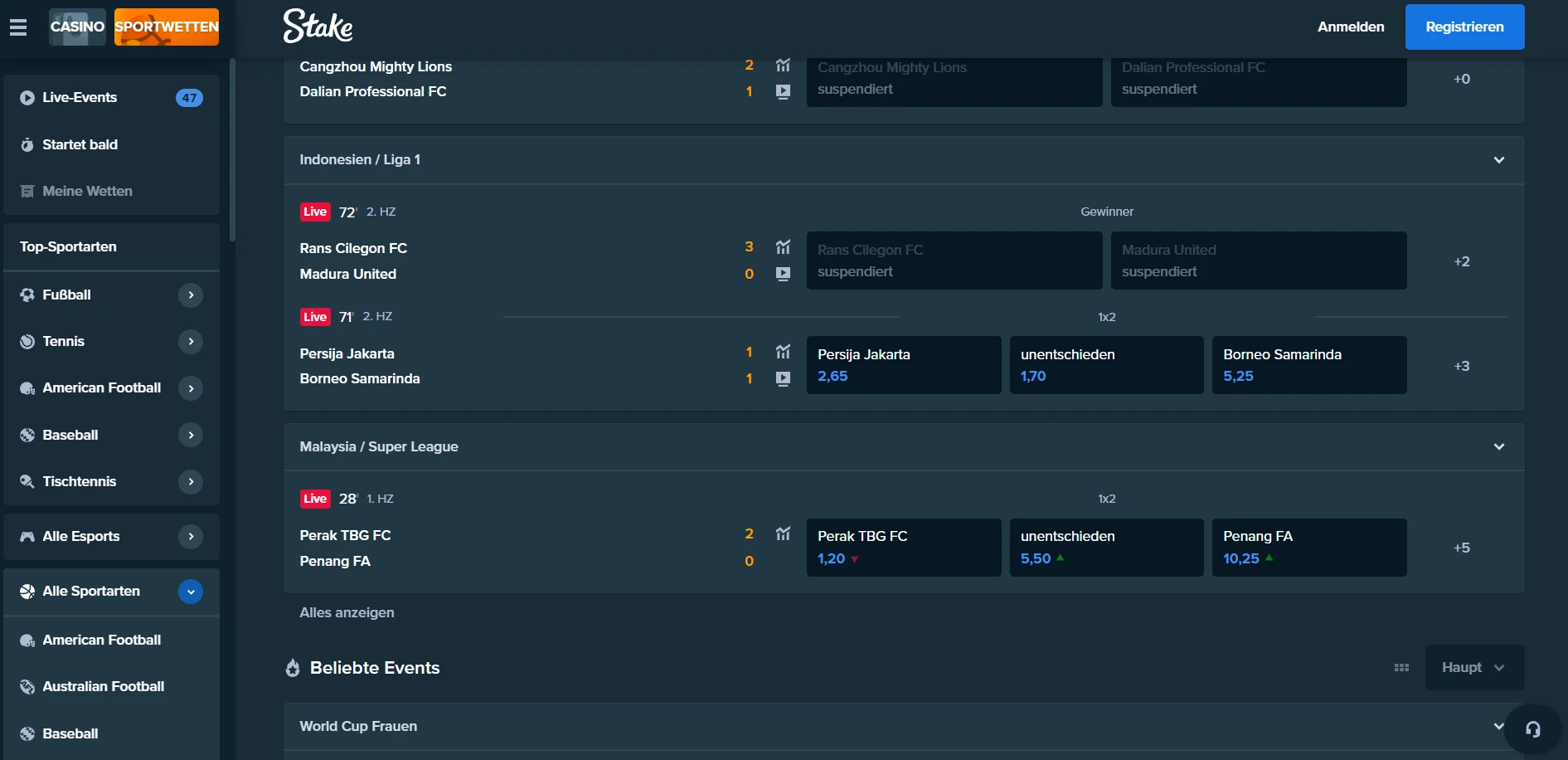 Stake Casino Screenshot