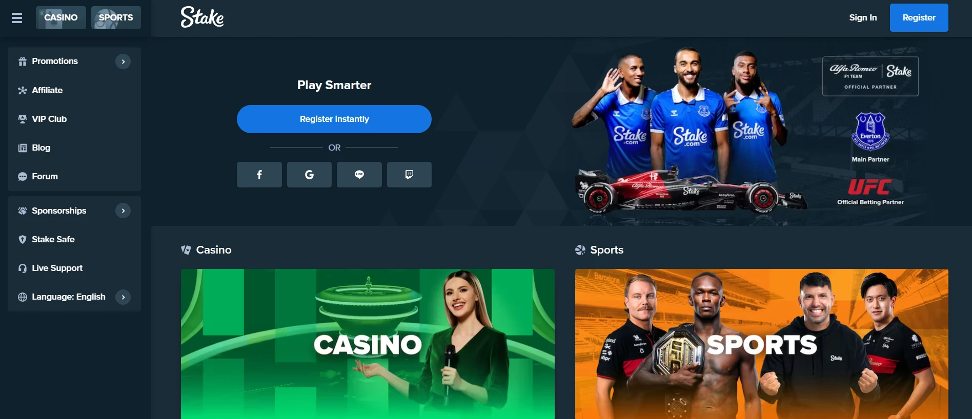 Stake Casino Screenshot