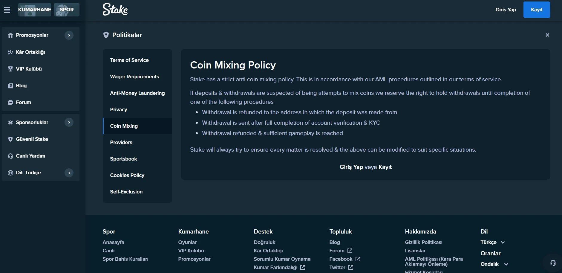 Stake Casino Screenshot