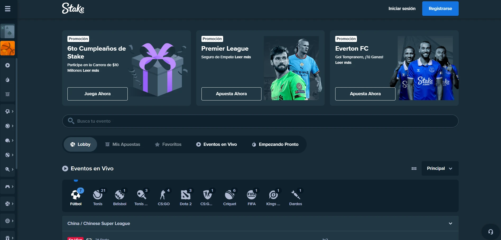 Stake Casino Screenshot