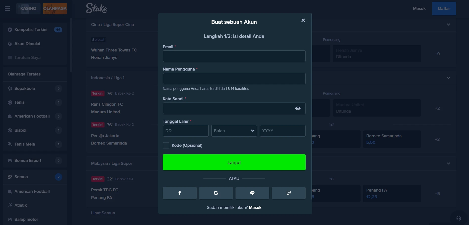 Stake Casino Screenshot