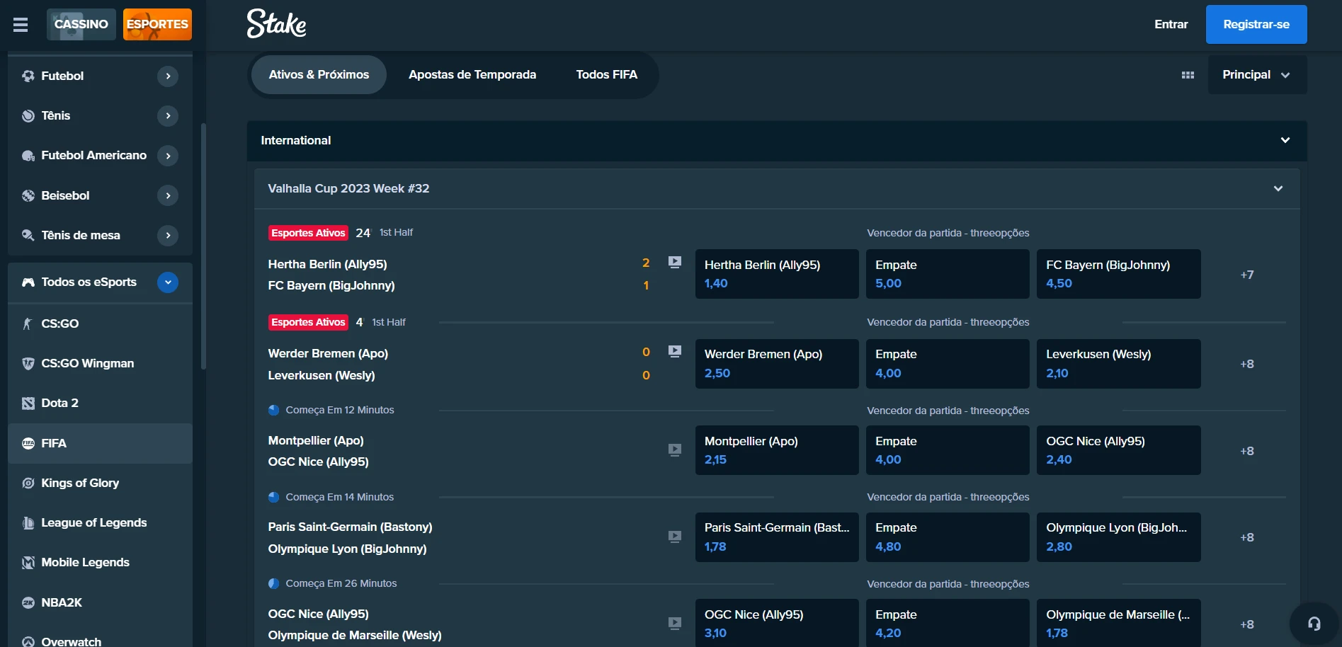Stake Casino Screenshot