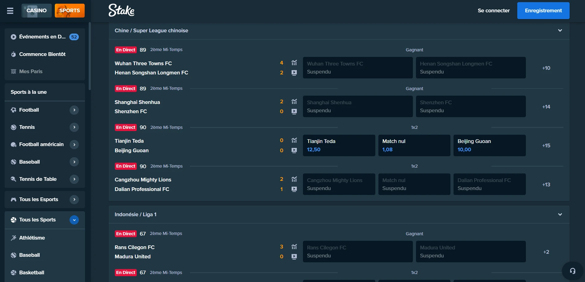 Stake Casino Screenshot