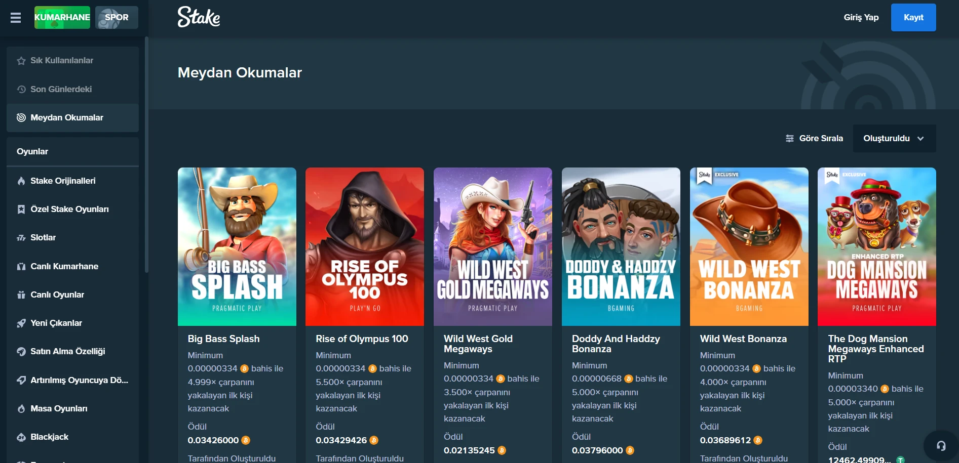 Stake Casino Screenshot