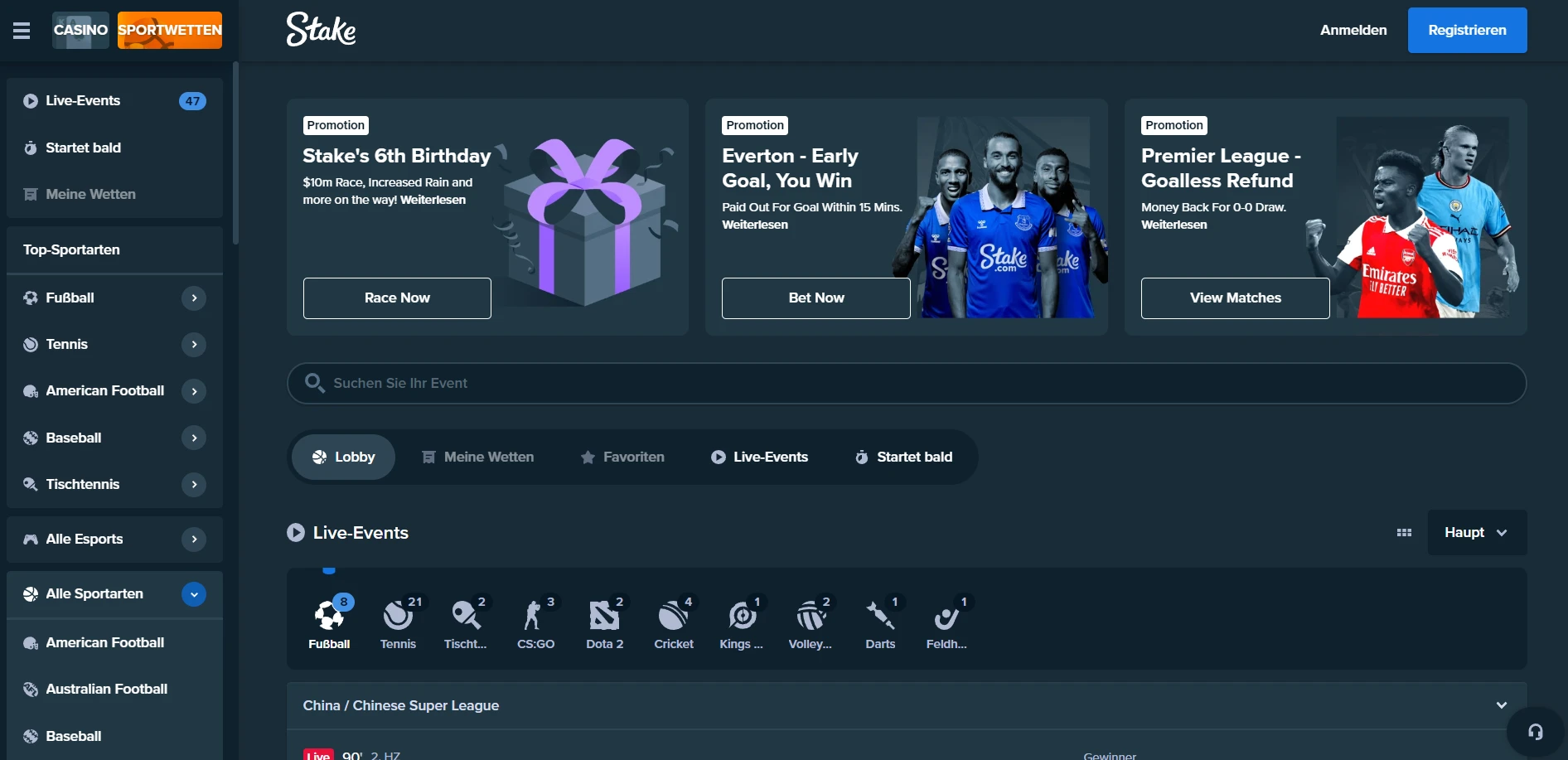 Stake Casino Screenshot