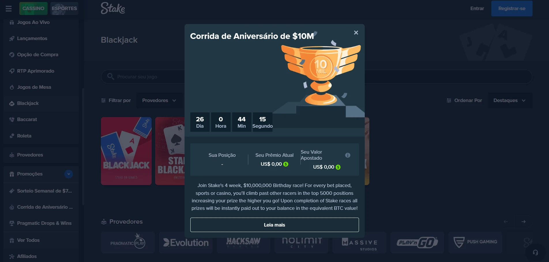 Stake Casino Screenshot