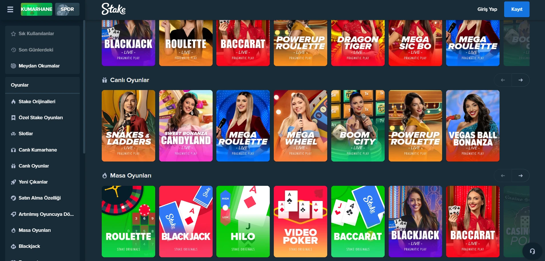 Stake Casino Screenshot