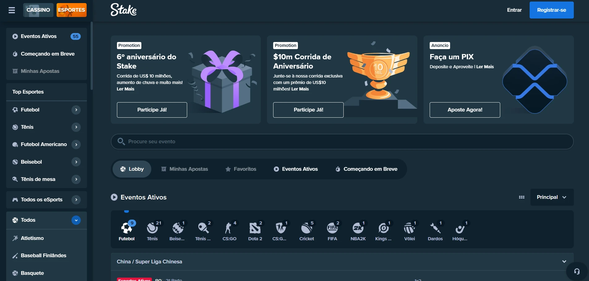 Stake Casino Screenshot