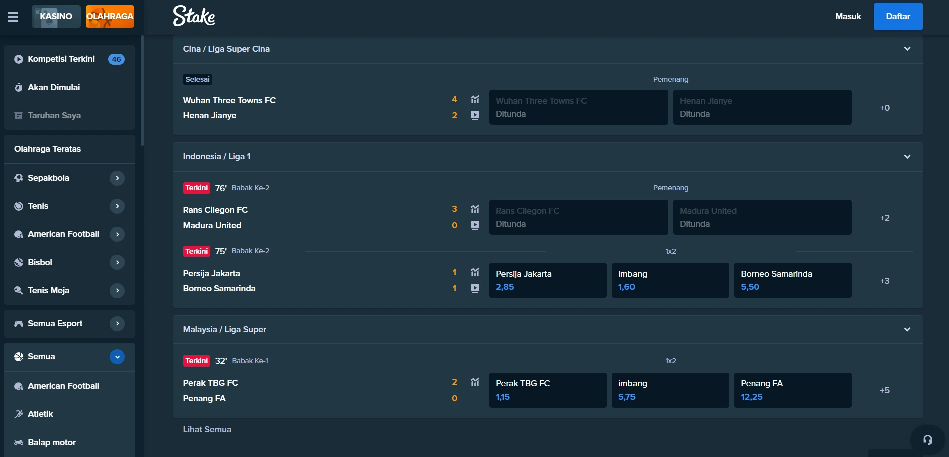 Stake Casino Screenshot