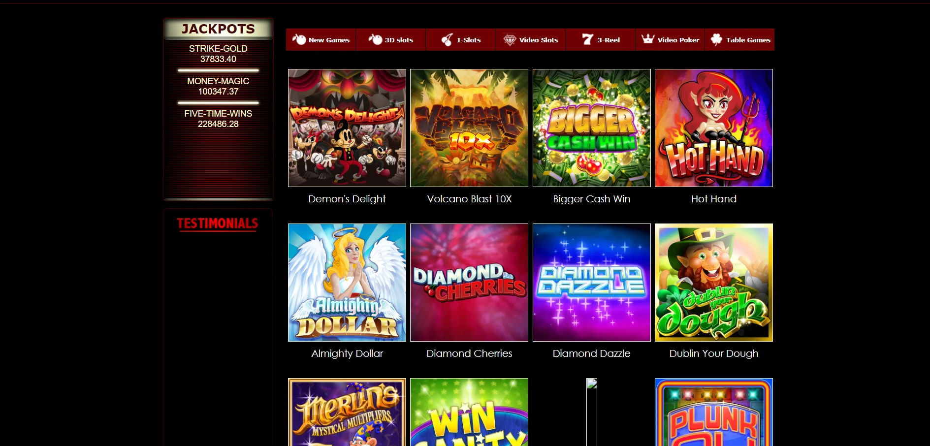 Superior Casino Screenshot