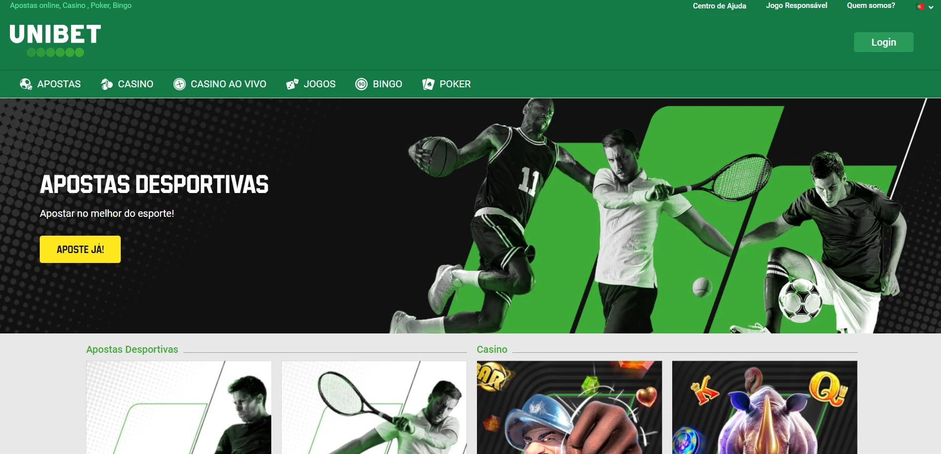 Unibet Casino Screenshot