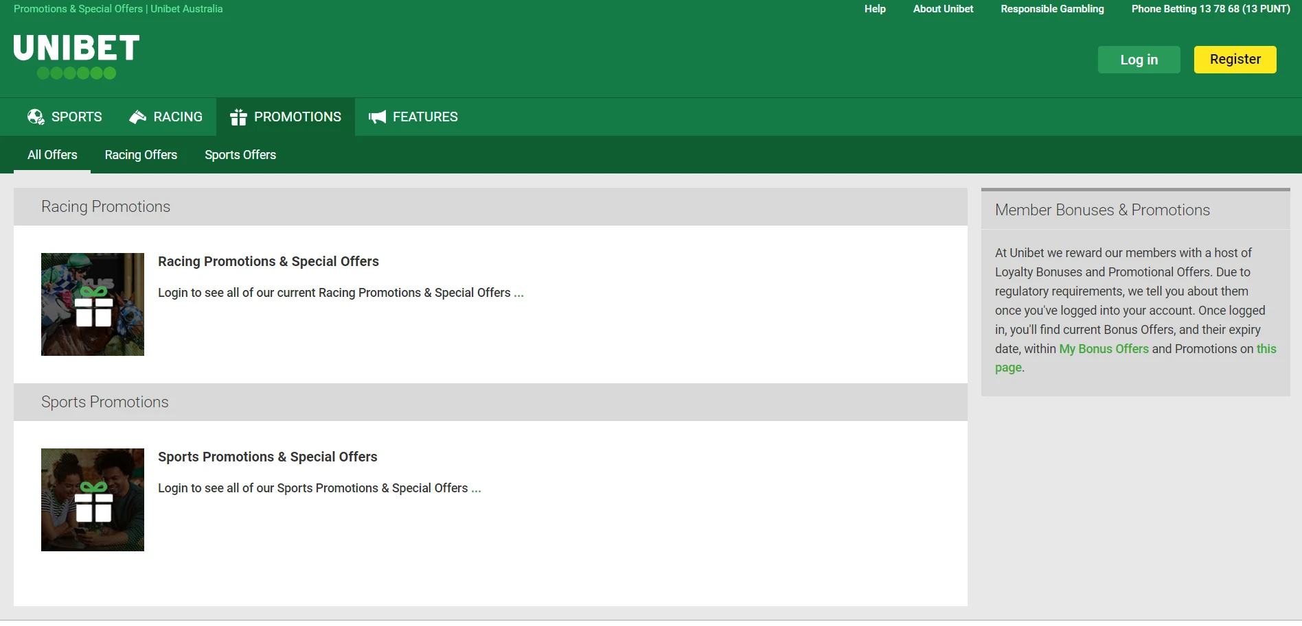 Unibet Casino Screenshot