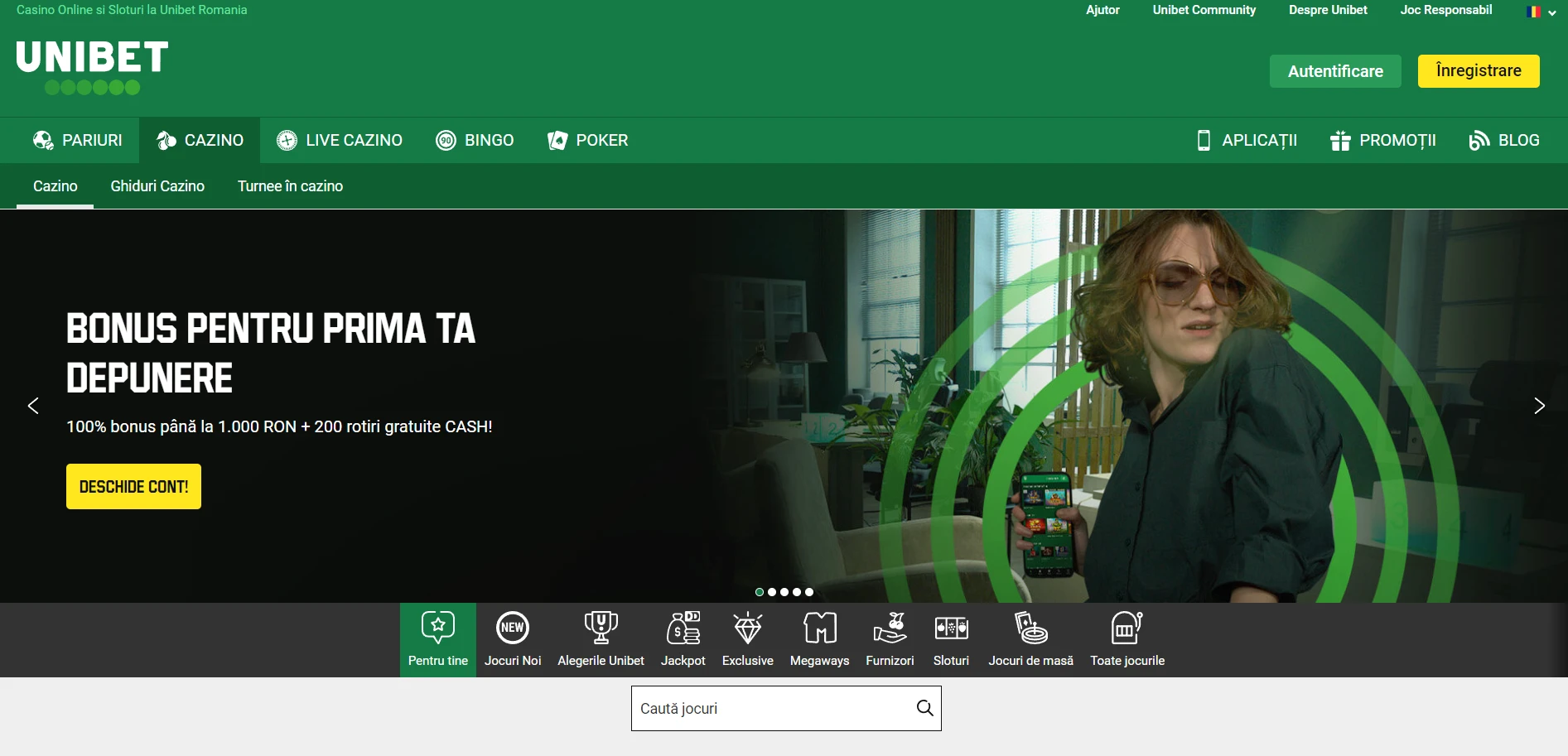 Unibet Casino Screenshot
