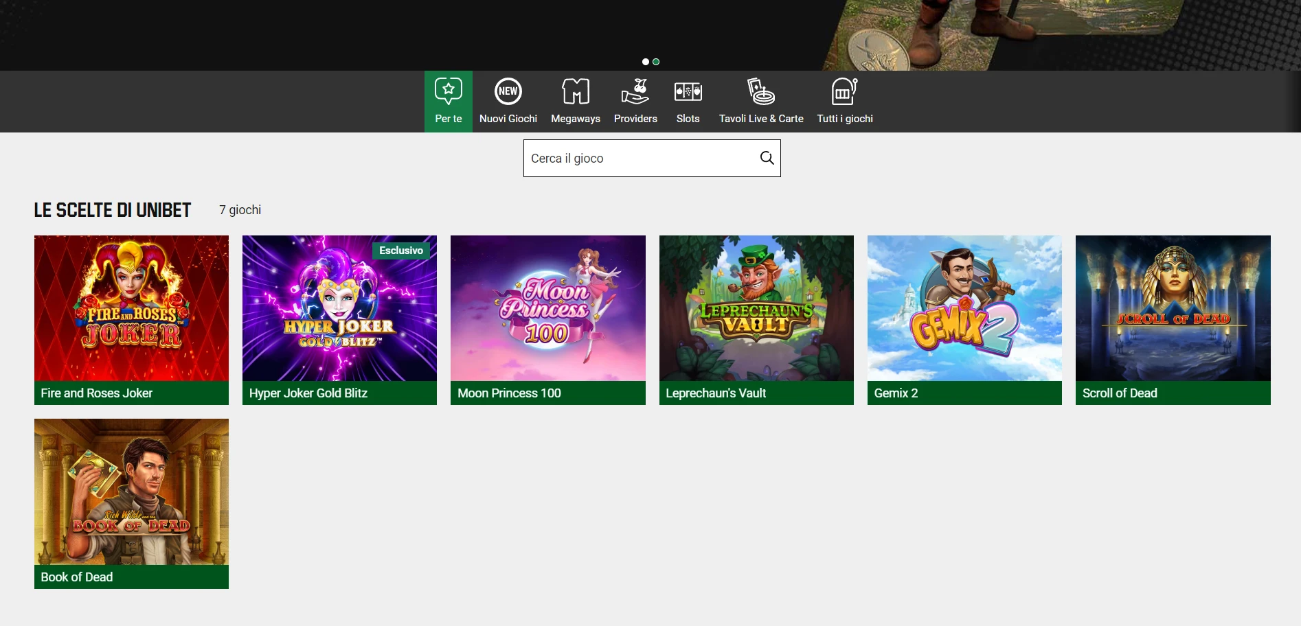 Unibet Casino Screenshot
