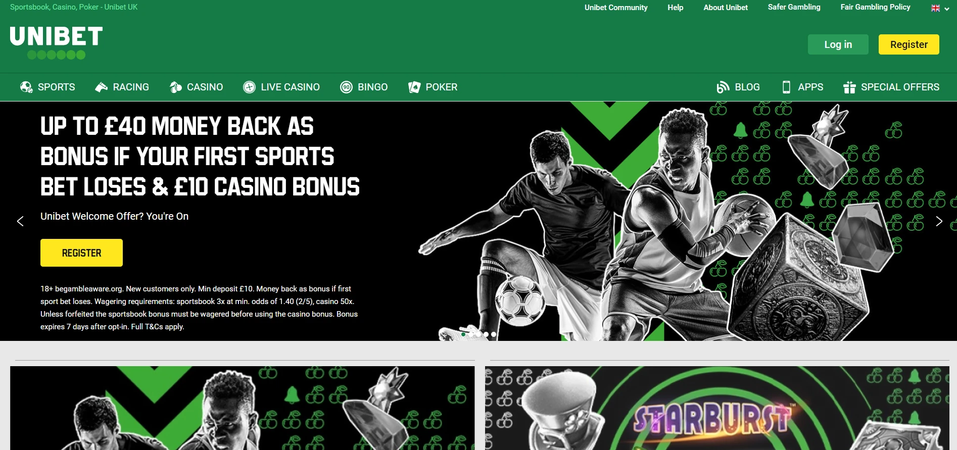 Unibet Casino Screenshot
