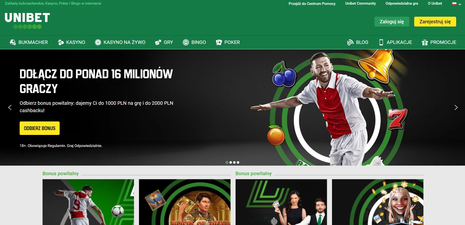 Unibet Casino Screenshot