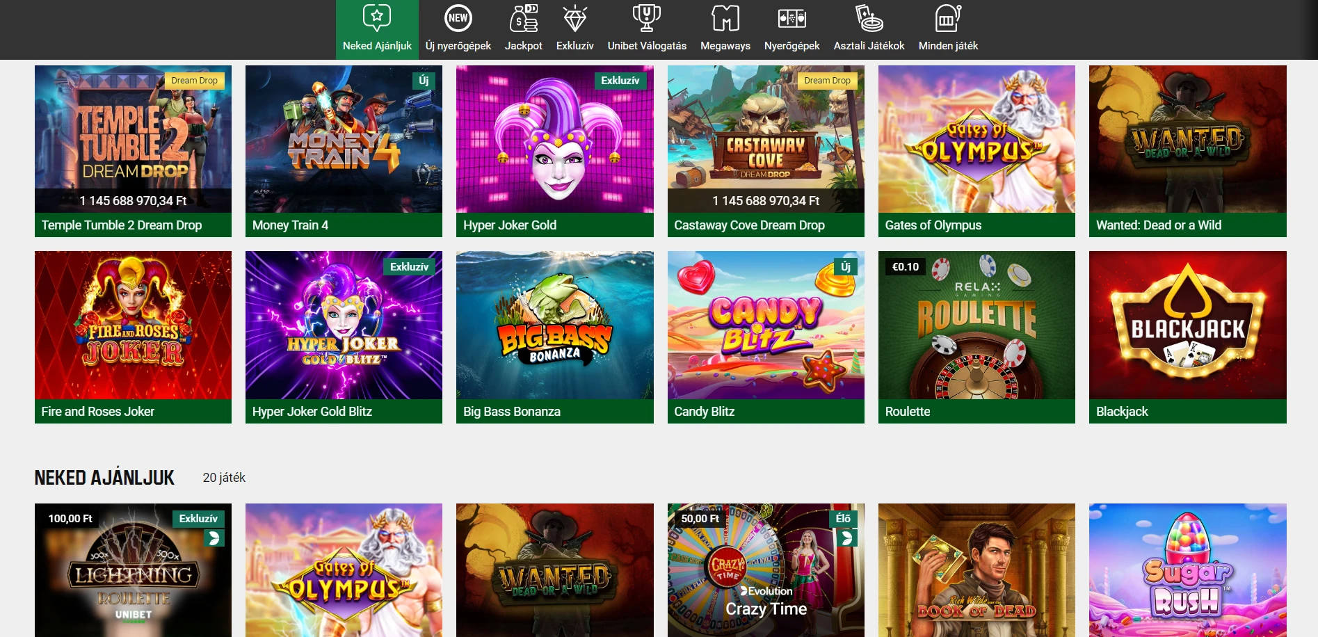 Unibet Casino Screenshot