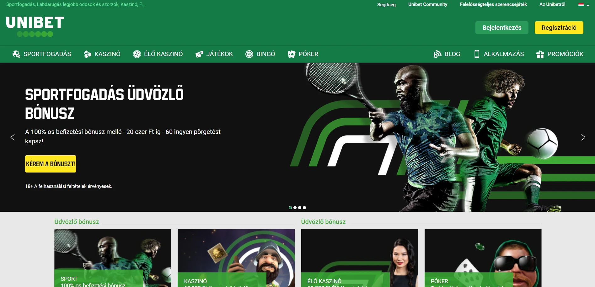Unibet Casino Screenshot