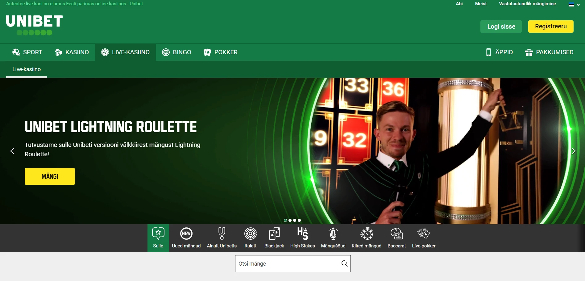 Unibet Casino Screenshot