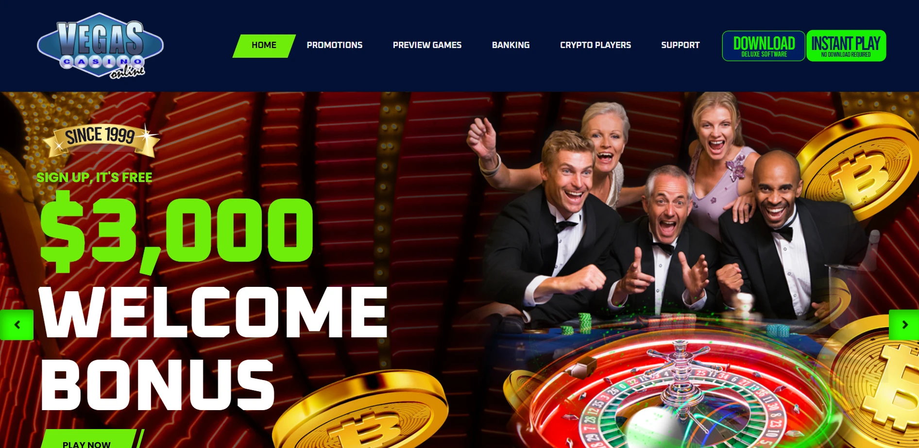 Vegas Casino Online Screenshot