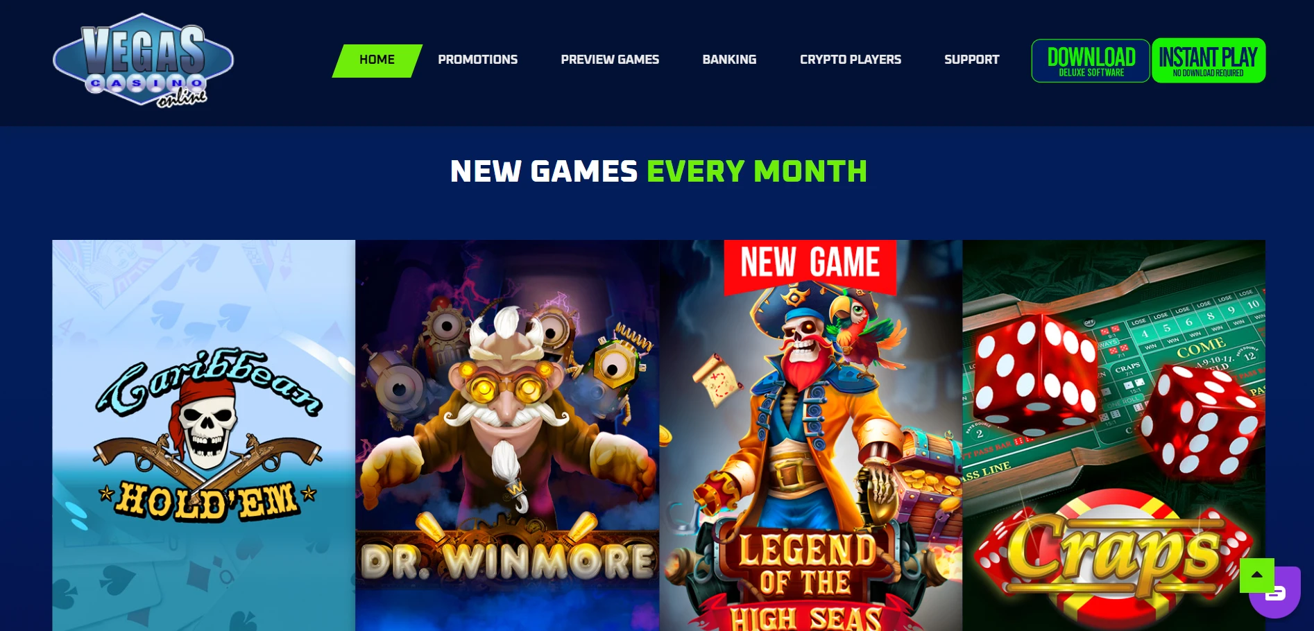 Vegas Casino Online Screenshot