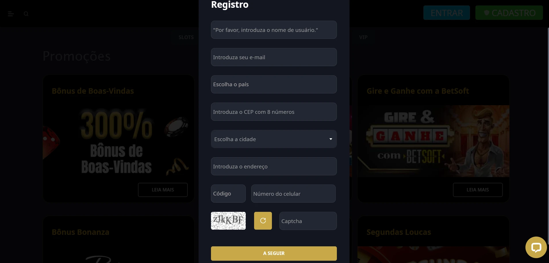 Vegas Crest Casino Screenshot