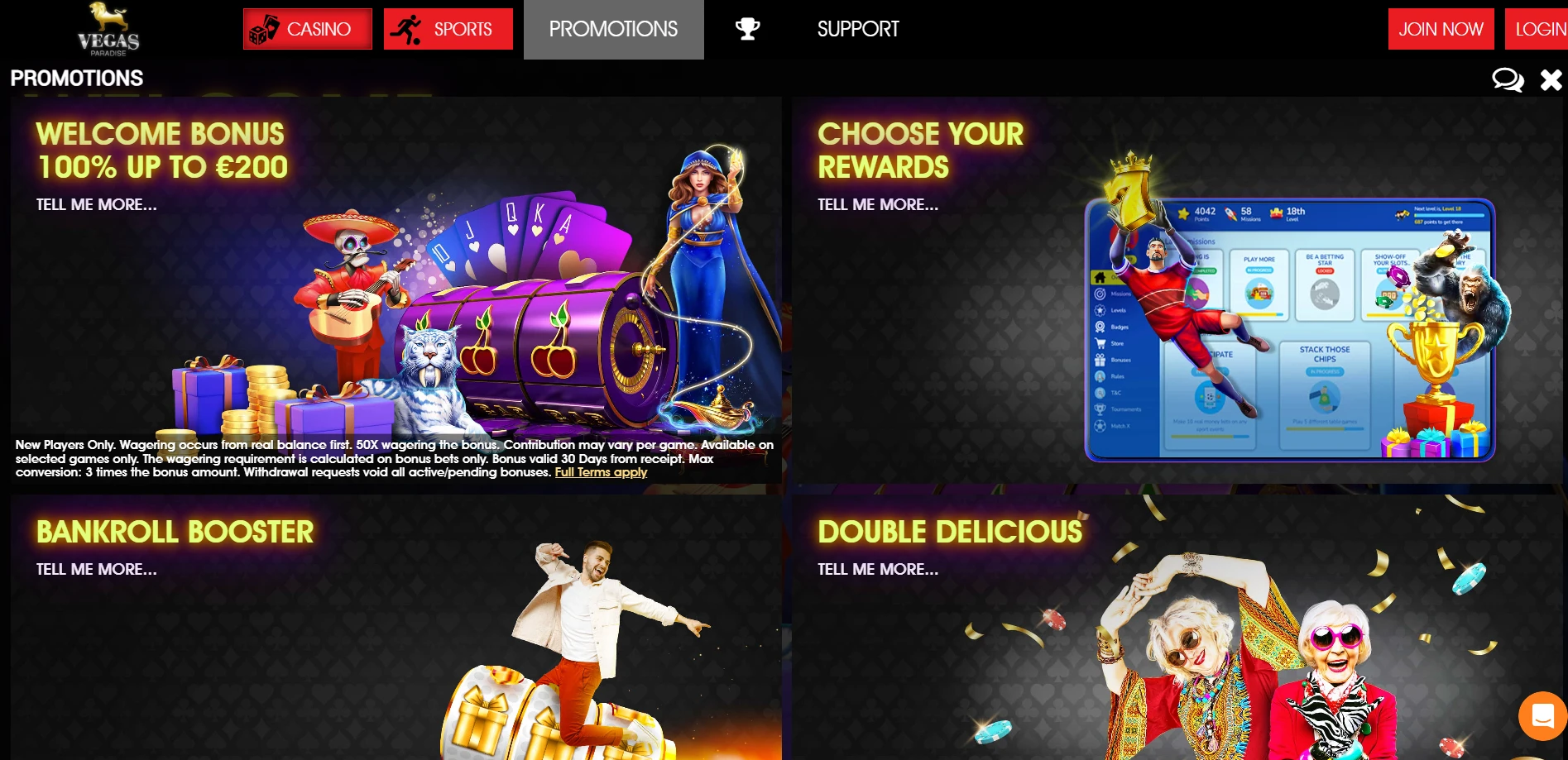 Vegas Paradise Casino Screenshot