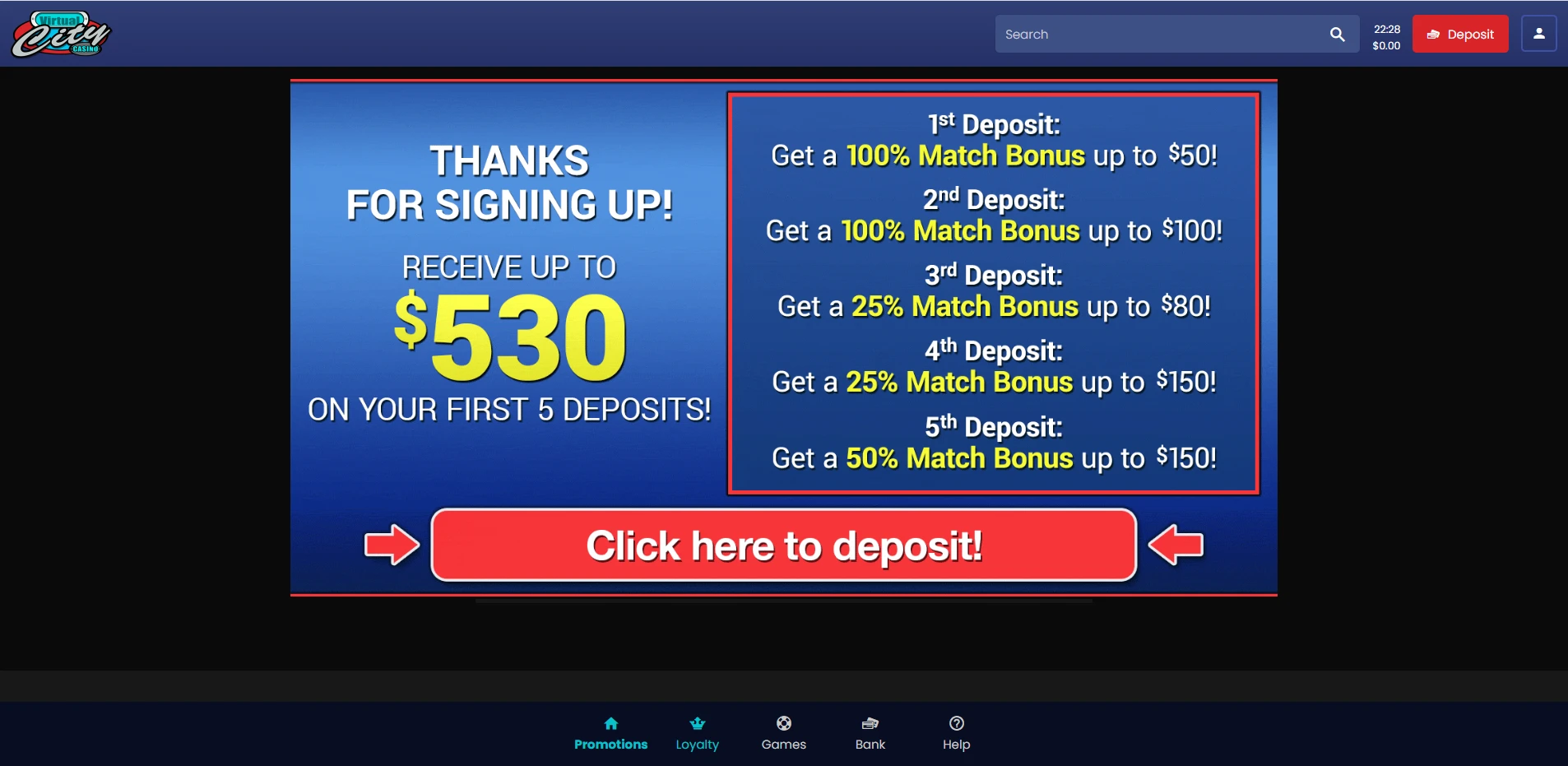 Virtual City Casino Screenshot