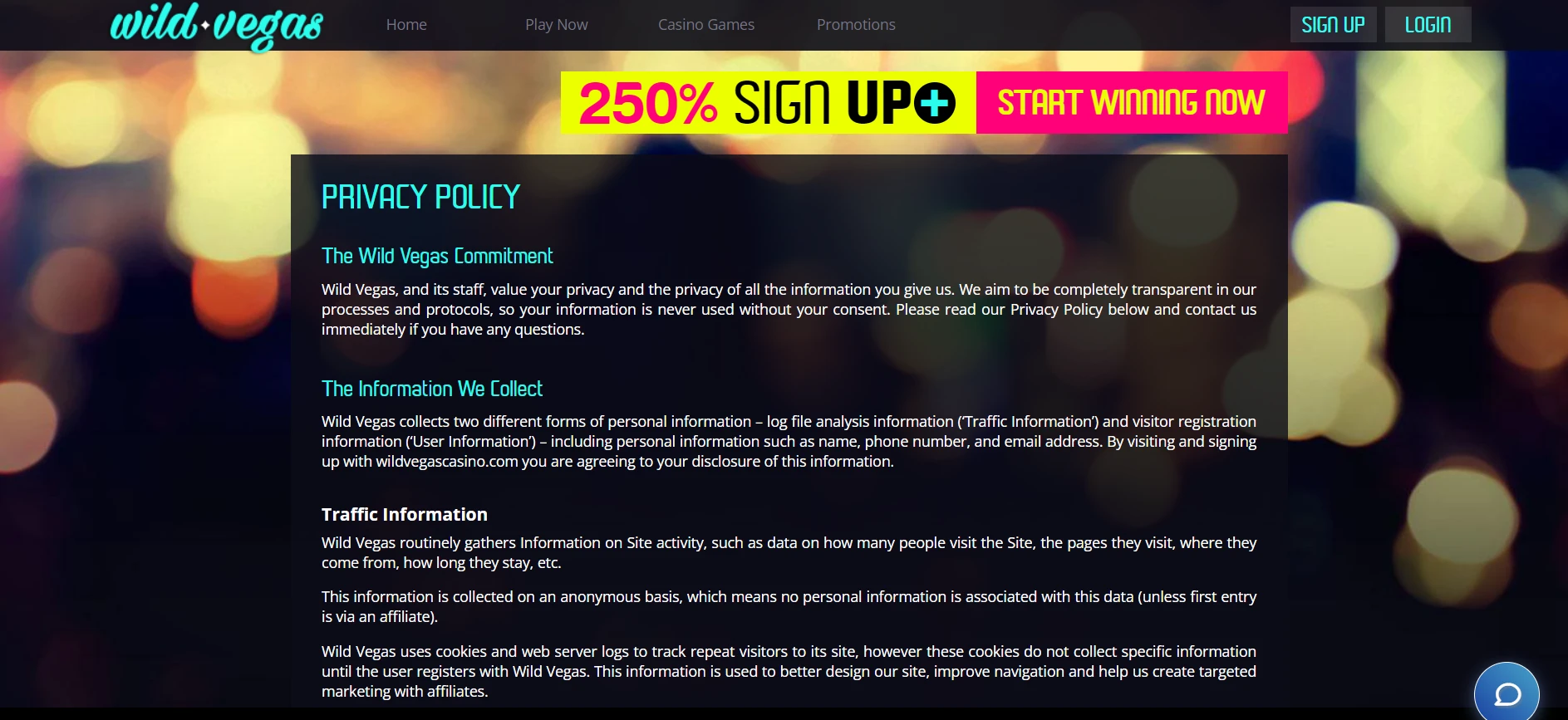 Wild Vegas Casino Screenshot