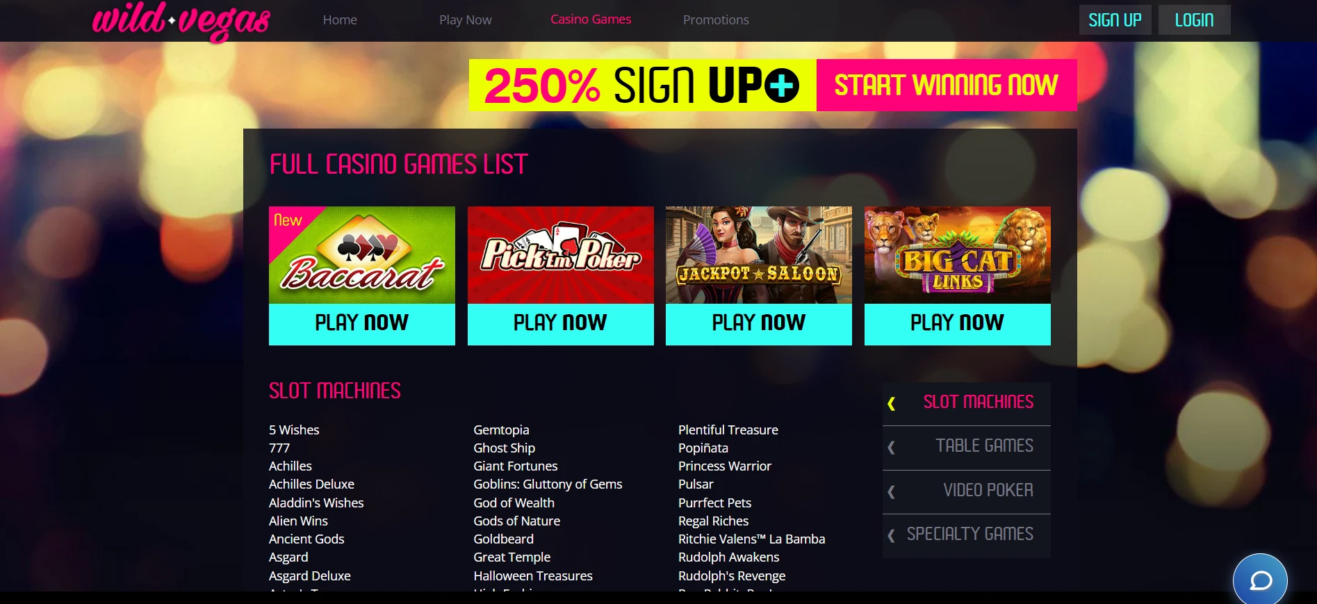 Wild Vegas Casino Screenshot