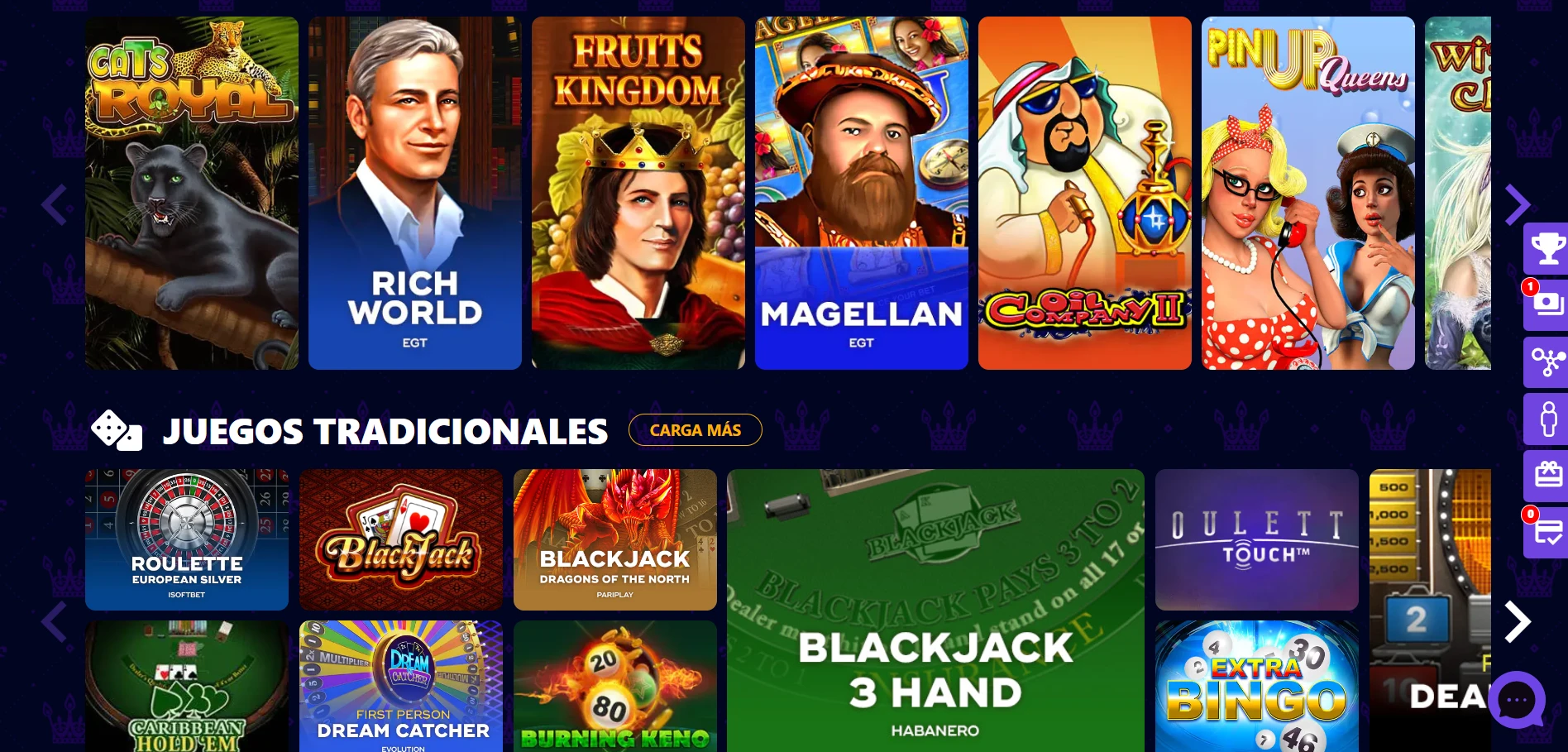 Winzz Casino Screenshot