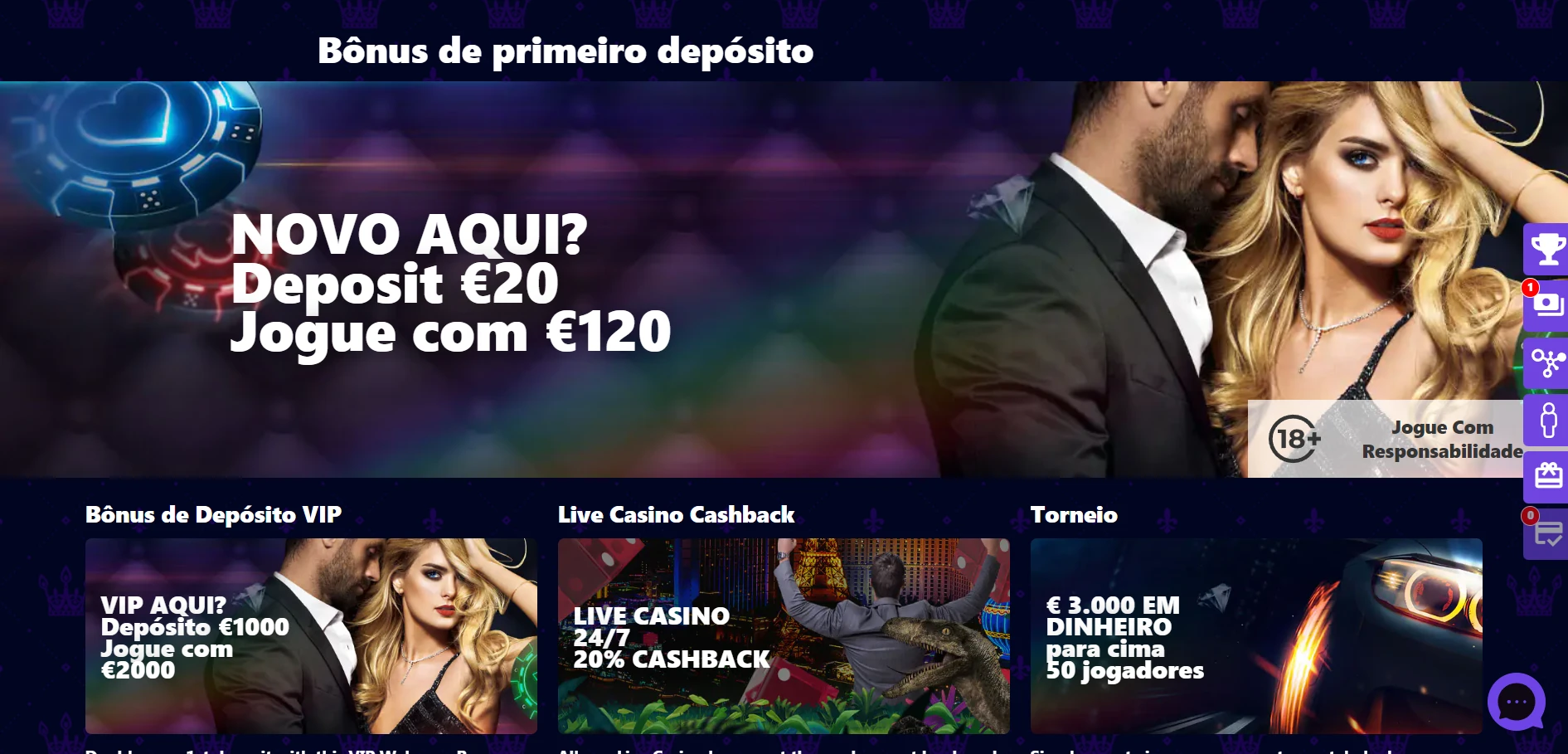 Winzz Casino Screenshot