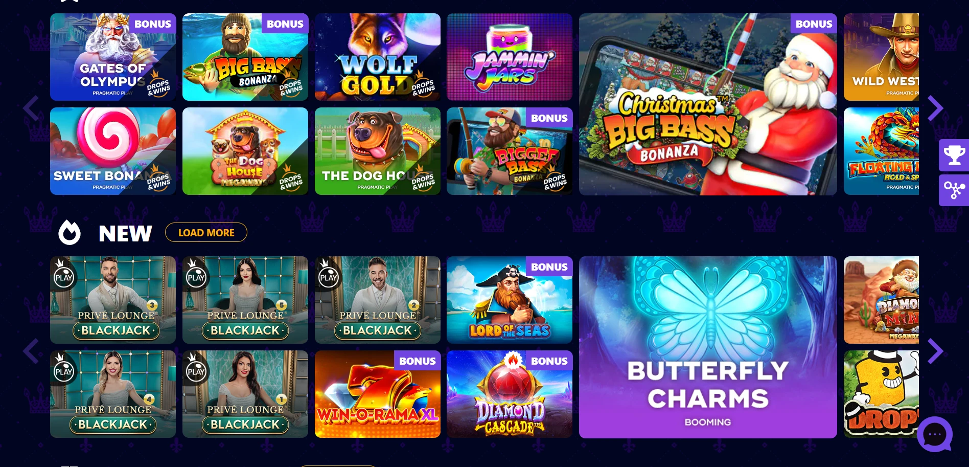 Winzz Casino Screenshot