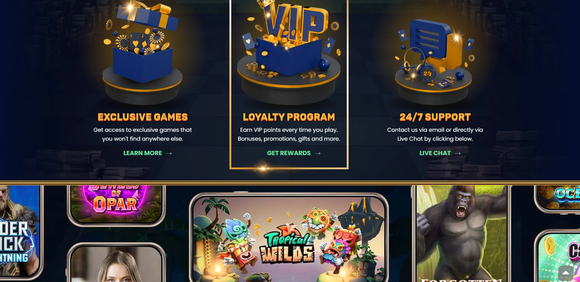 Yukon Gold Casino Screenshot