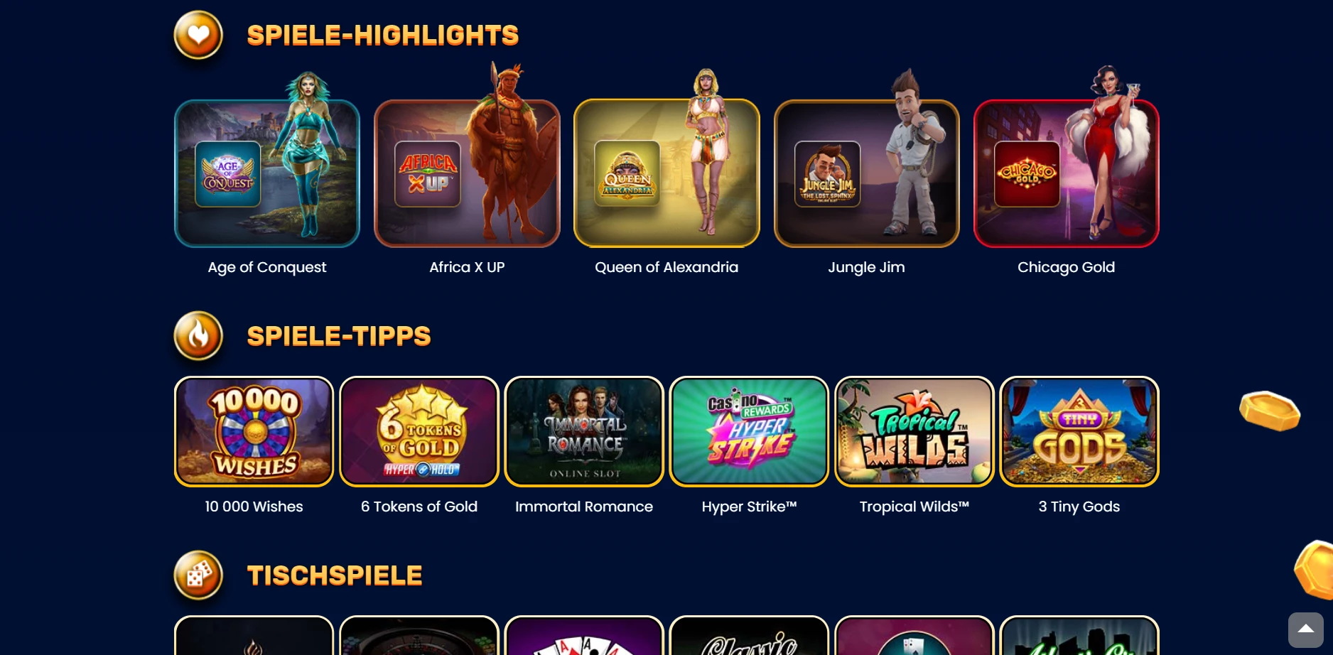 Yukon Gold Casino Screenshot