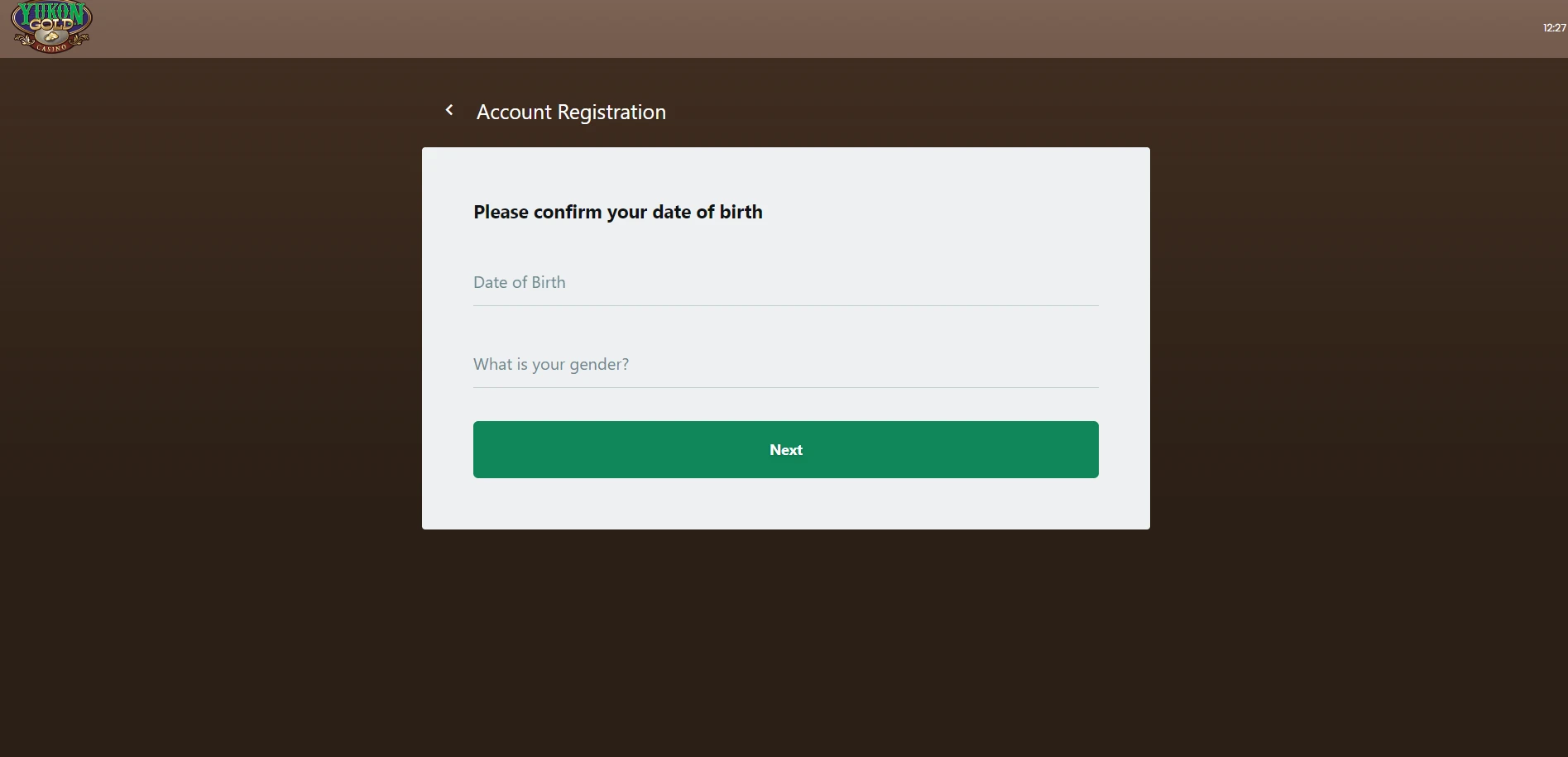 Yukon Gold Casino Screenshot