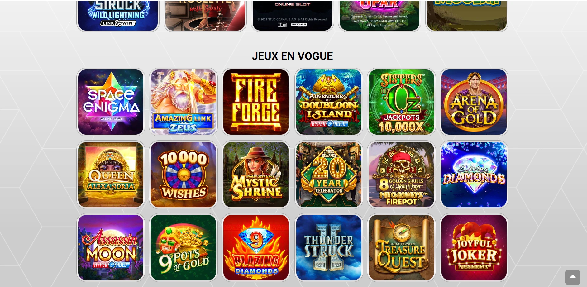Zodiac Casino Screenshot