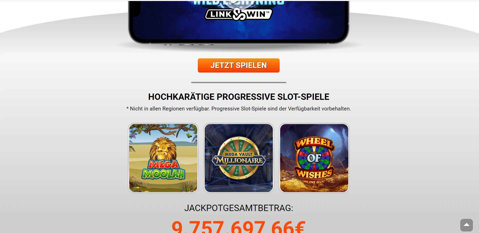 Zodiac Casino Screenshot