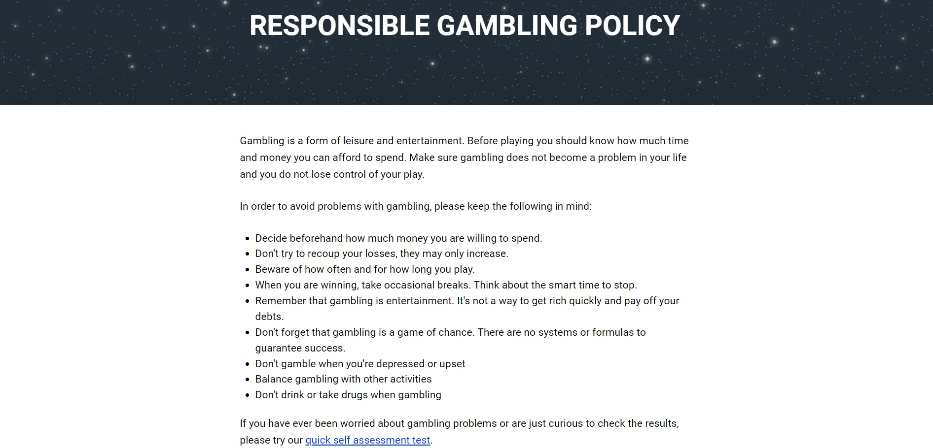 Zodiac Casino Screenshot