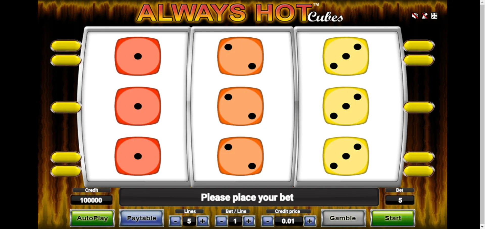 Always Hot Cubes Novomatic Logo