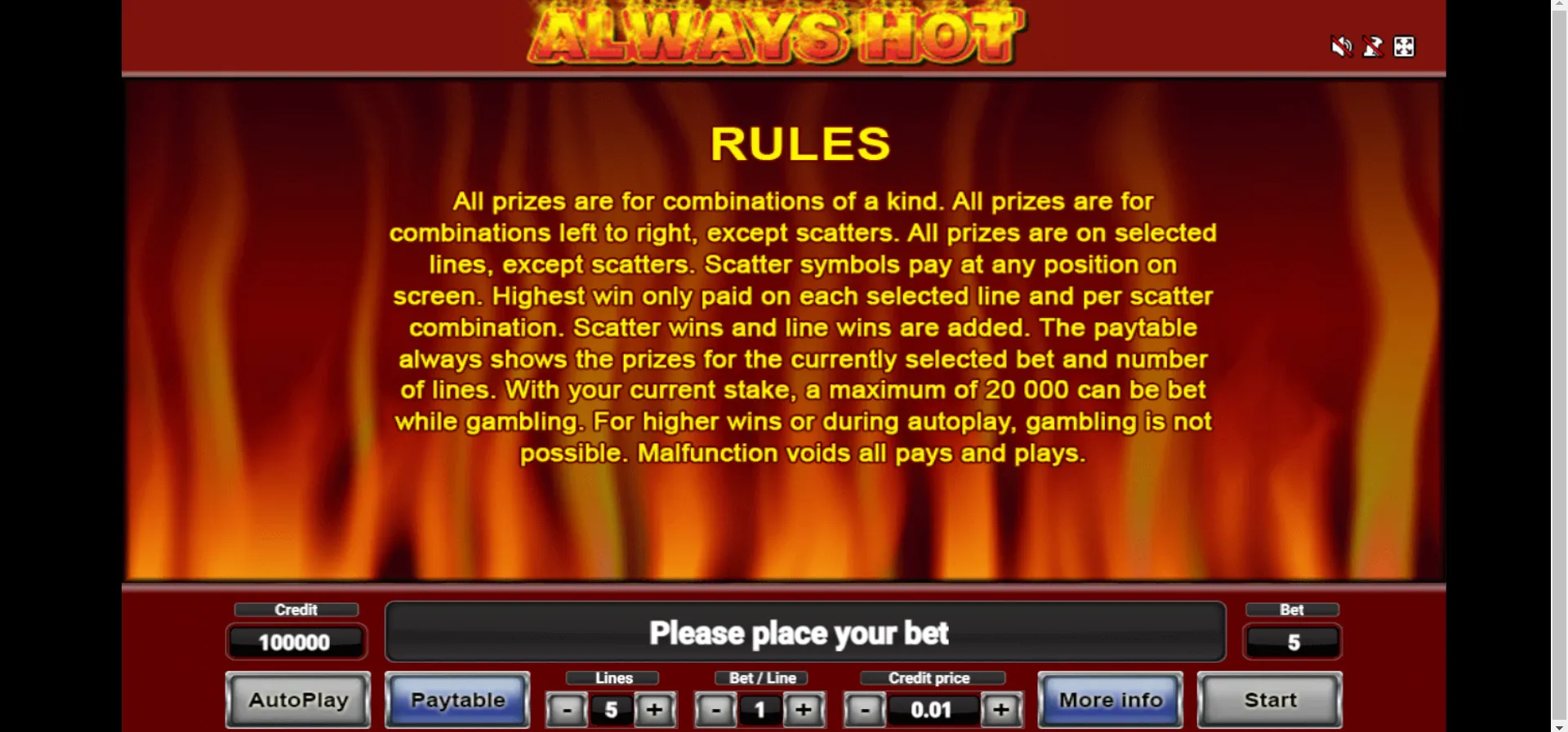 Always Hot Novomatic Screenshots