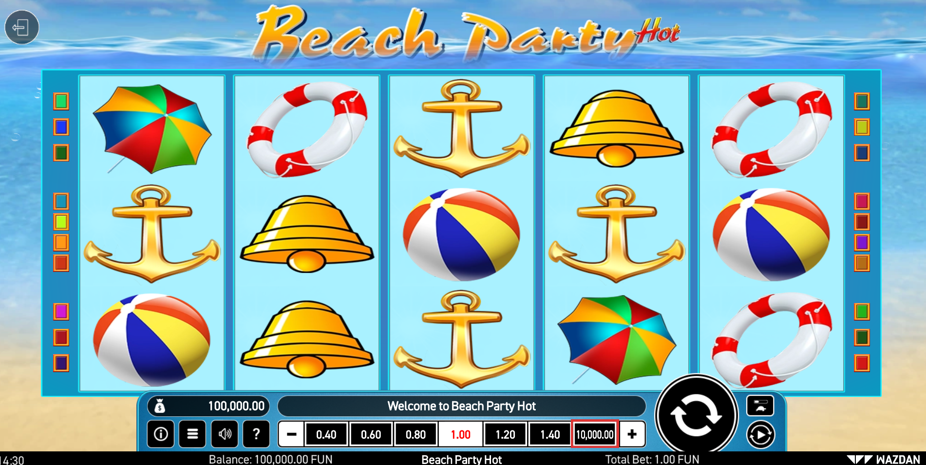 Beach Party Hot - Wazdan
