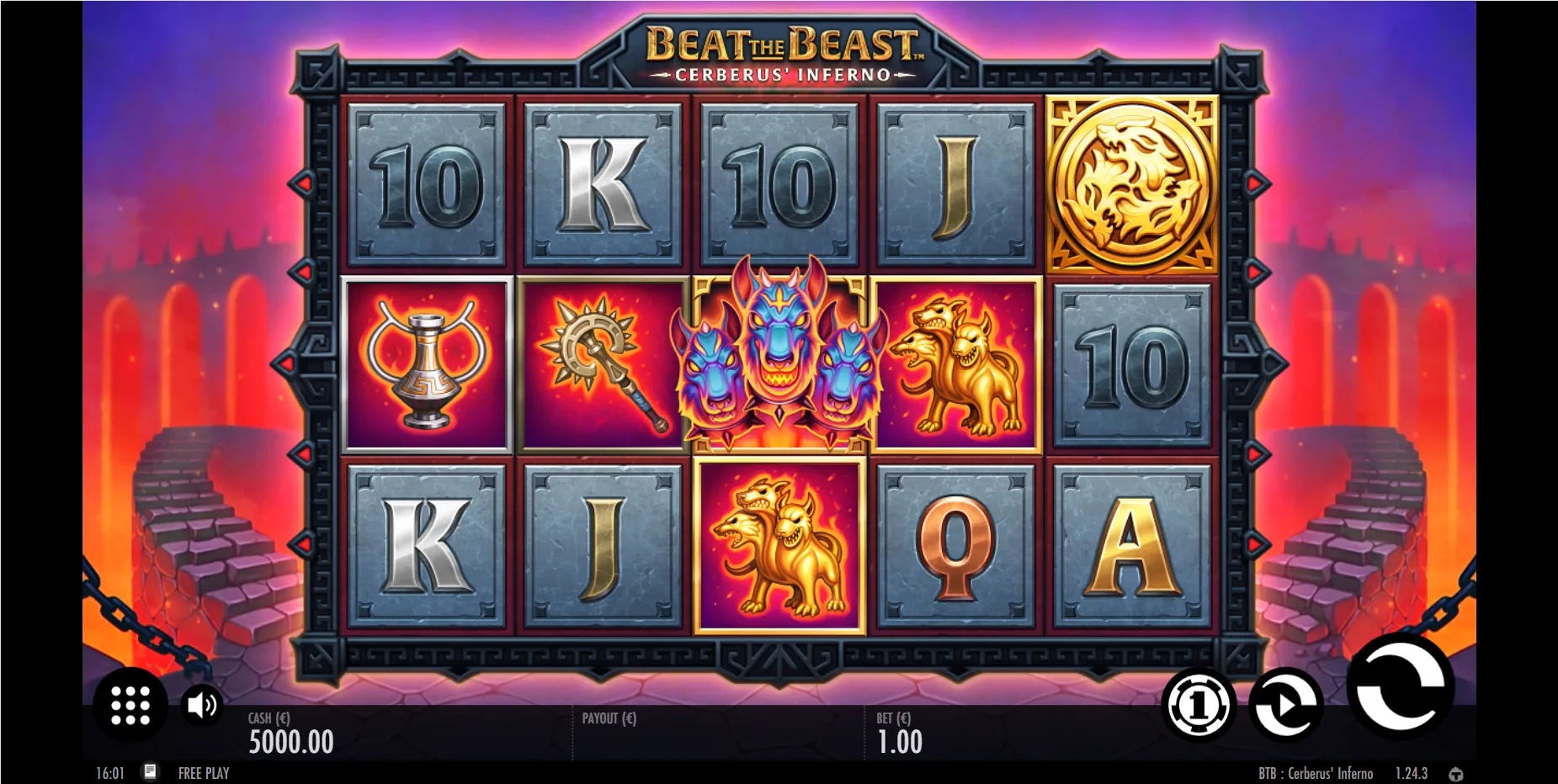 Beat The Beast Cerberus Inferno Thunderkick Logo