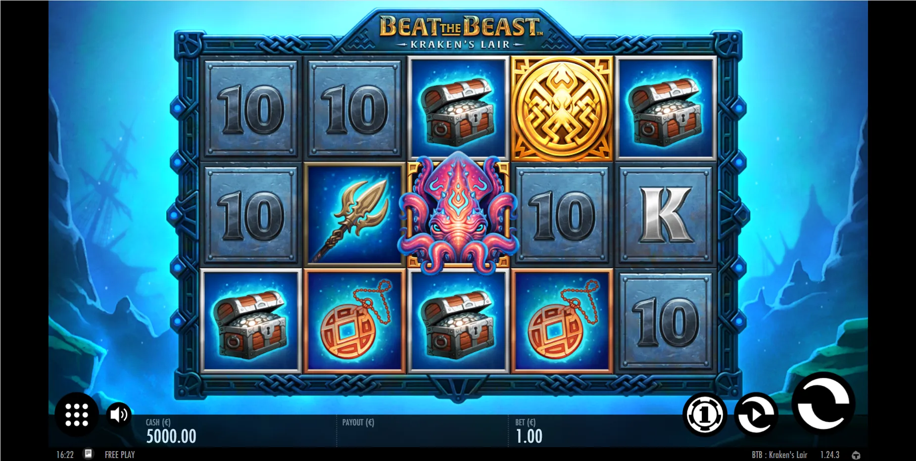 Beat The Beast Krakens Lair Thunderkick Logo