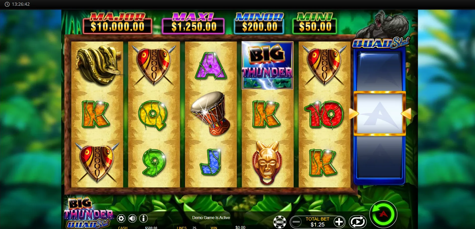 Big Thunder Quad Shot Ainsworth Logo