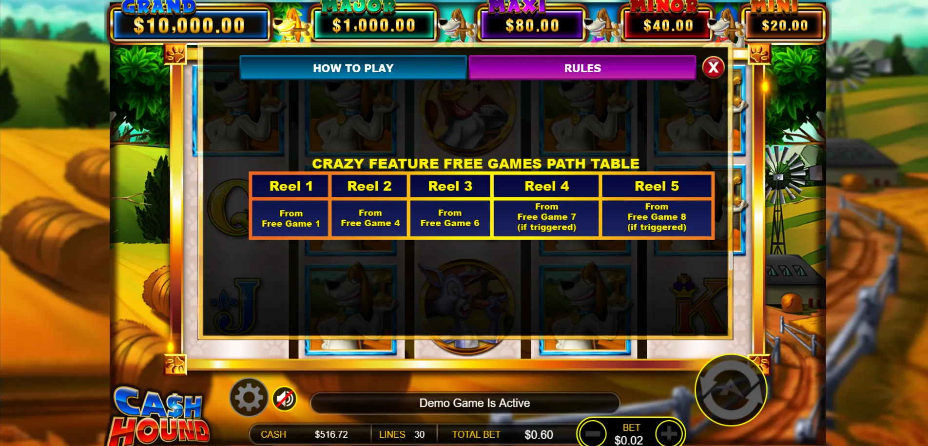Cash Hound Ainsworth Screenshots