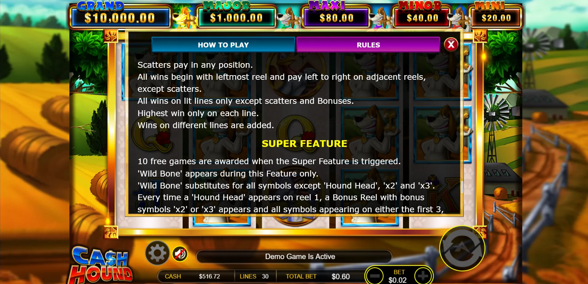 Cash Hound Ainsworth Screenshots