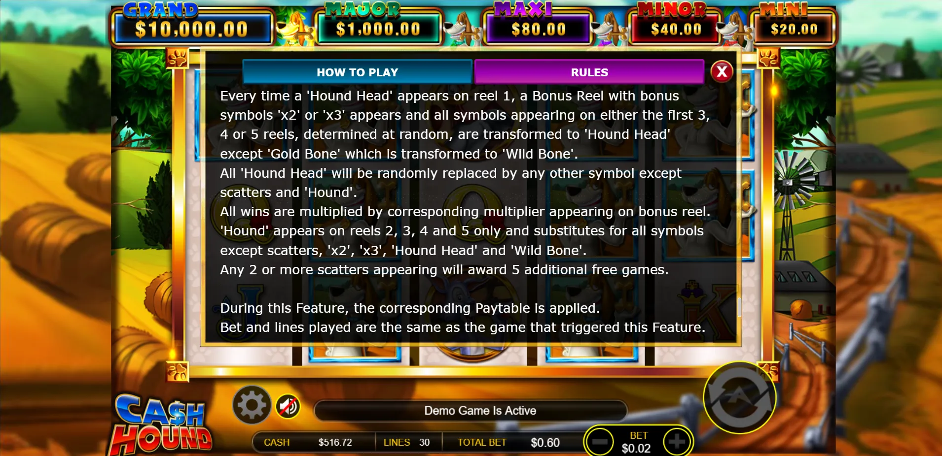 Cash Hound Ainsworth Screenshots